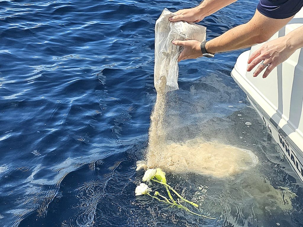 Florida Ocean Ash Scattering Boat Charter
