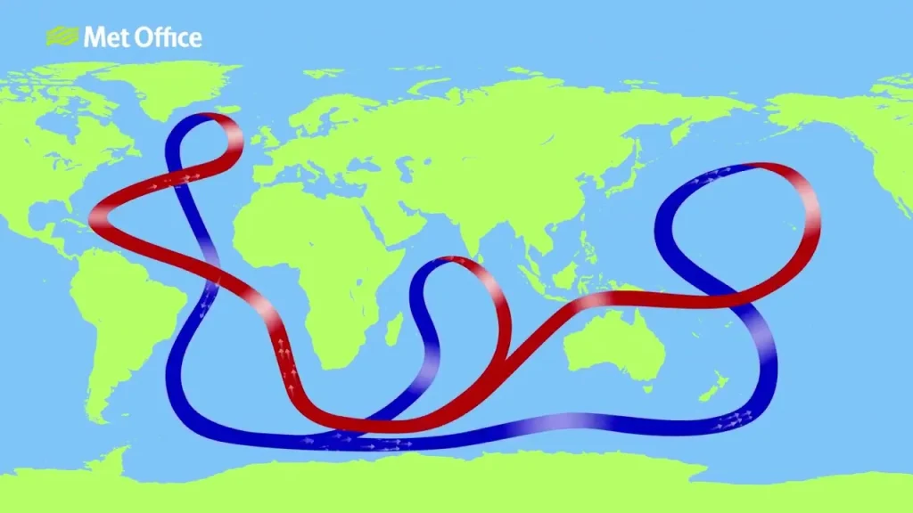 Global Ocean Currents For Ash Scattering
