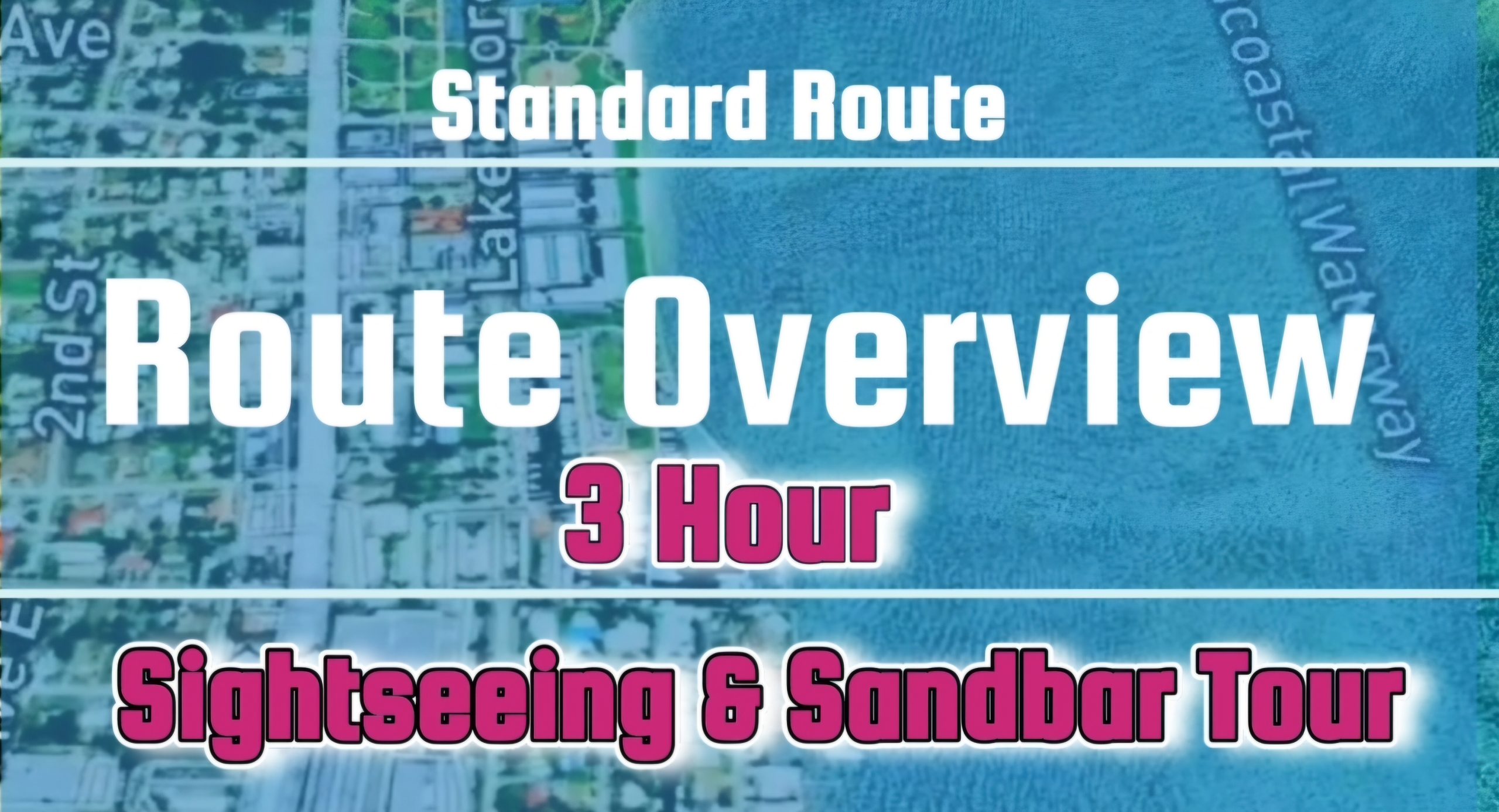 3 Hr Sightseeing & Sandbar Tour Route