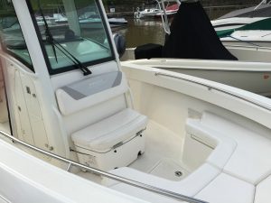 Bow seating of the Bonnie Lee of Sandhill Charters
